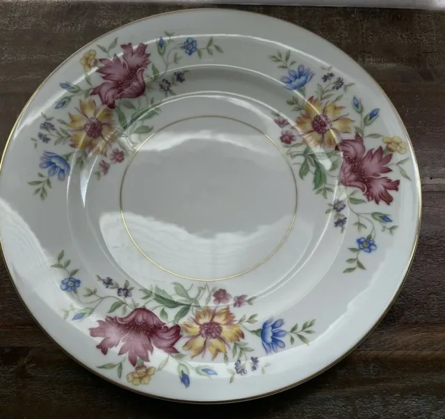 Eschenbach Germany US-Zone BARONET China Lorna Dinner Plate 10" Floral Pink