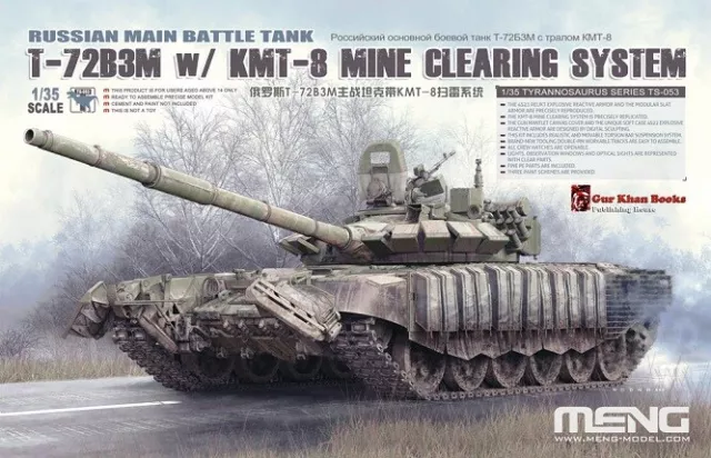 Meng-Model TS-053 - 1:3 5 Russe Principal Combat Réservoir T-72B3M W/KMT-8 Mine