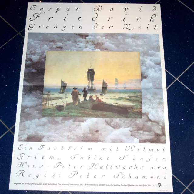 DDR-Filmposter A1 Caspar David Friedrich – Grenzen der Zeit (1986) GDR vintage