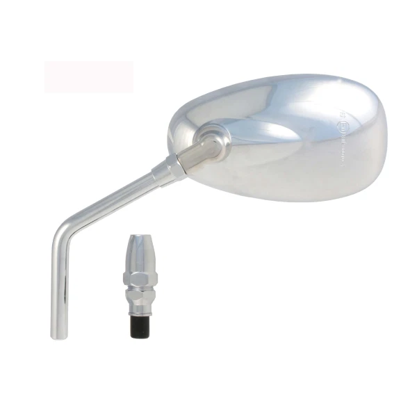 Specchio Rettangolare Cromato Bici Specchio Per Bici Rettangolare Cromato | Per Cruiser E Lowrider | Con Gabbia Attorcigliata E Montaggio Universale Specchio Universale Per Manubrio - Foto 8