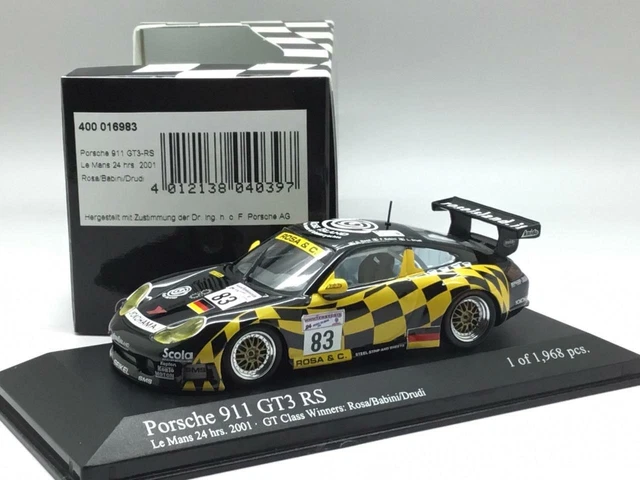 Miniature Porsche 911 GT3 RS Dumas #77 – Le Mans 2001 – Minichamps 1/43
