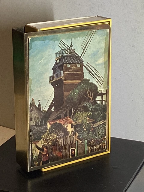 Boîte Vintage en Métal Plaqué Argent et en Méthacrylate, 1960s en vente sur