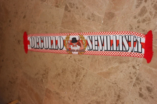 Bufanda Futbol Lana Ultras Sevilla Fc Biris Norte 30 Aniversario Cara