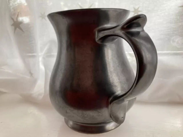 Prinknash Pottery Jug Tankard Grey Steel in Colour 2