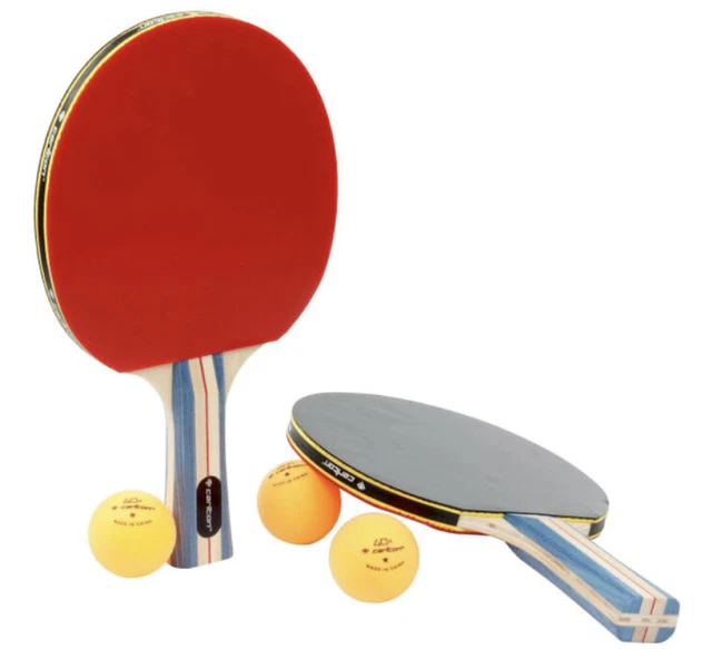 PROFESSIONAL TABLE TENNIS/PING Pong Paddles Set 2 Players + 3ct Balls