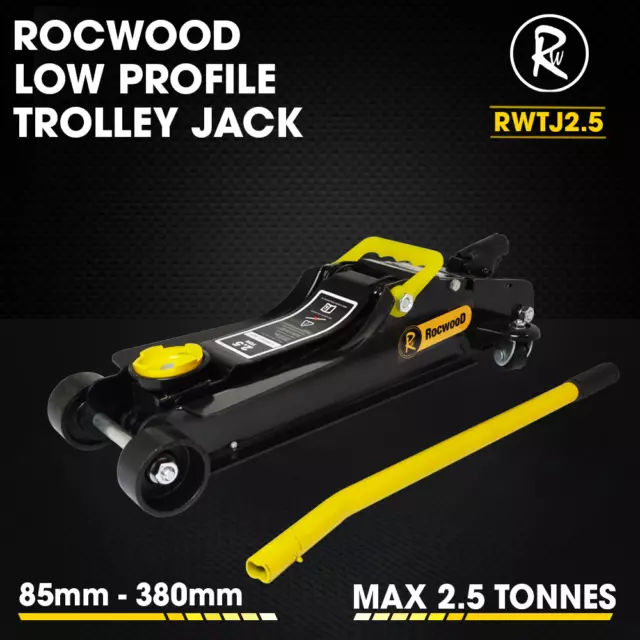 Trolley Jack 2.5 Ton Tonne Low Profile Hydraulic Floor Lifting Car Van Garage