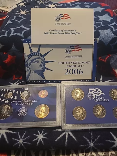 2006-S United States Mint Clad Proof Set 10 Coin Set w/ state quarters OGP + COA