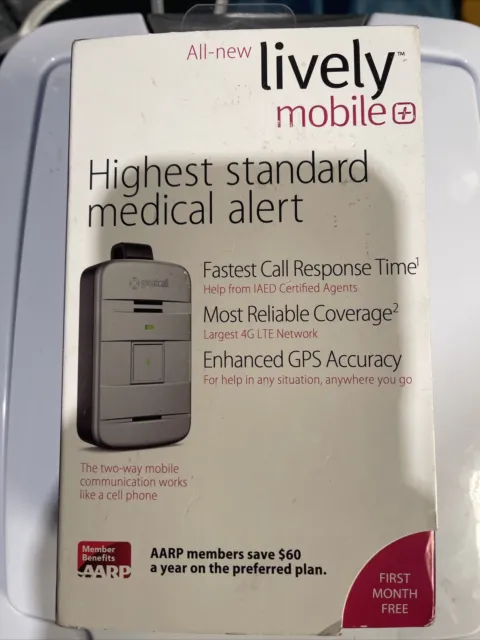 NUEVO Lively Mobile Plus Todo en Uno Alerta Médica - Plateado