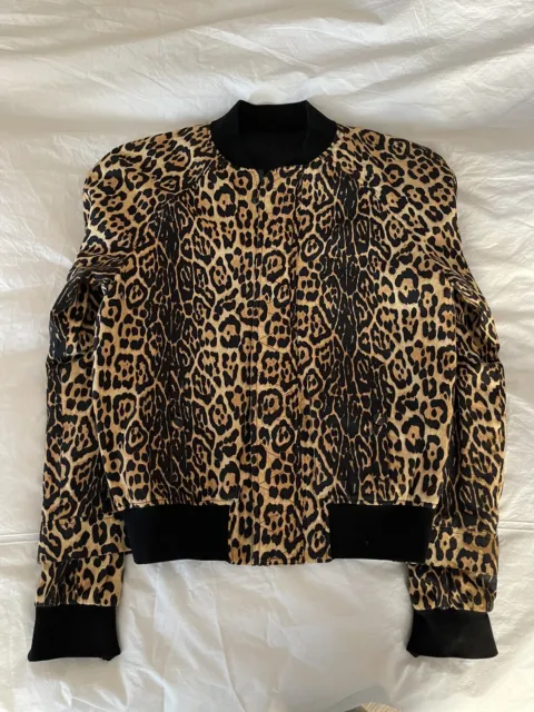 Givenchy Leopard Print Bomber Jacket