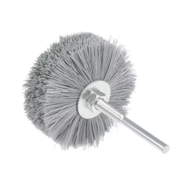 Nylon Wheel Brush 800 Grits Abrasive Grinding Head with 6mm Threaded Shank