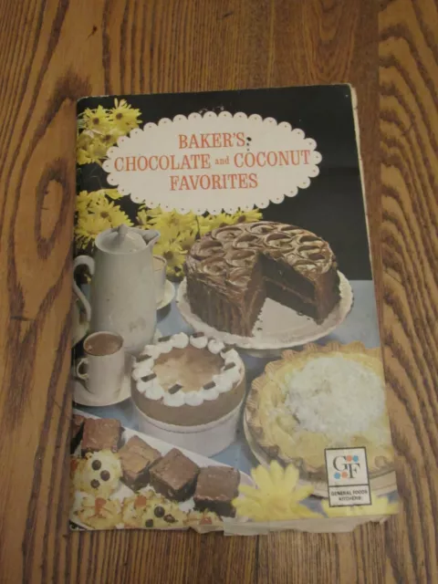 BAKER'S CHOCOLATE AND Coconut Favorites Cookbook Vintage 1962 Recipes ...