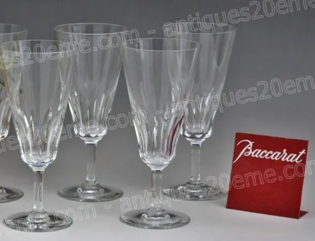 Set de 4 flûtes en cristal de Baccarat modèle Côte d'Azur - Champagne flutes