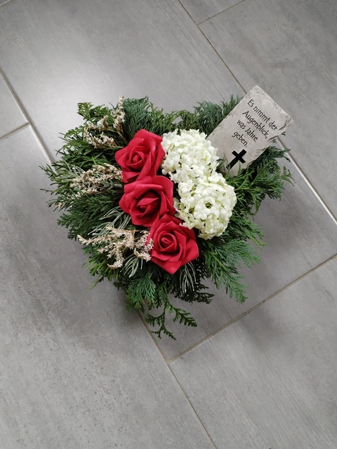 50x50cm Grabgesteck Frisch Totensonntag Allerheiligen Grabschmuck Gesteck Herbst Urnengrab - Österreich