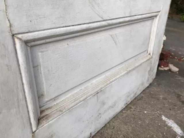 36x89" Antique Storefront Door with Original Eastlake Hardware, 2 1/8" thick 12