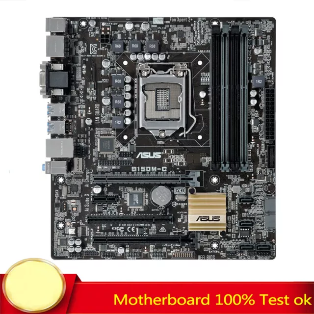 FOR ASUS B150M-C Motherboard Supports 1151PIN VGA+DVI+HDMI+DP H97 100% Test Work