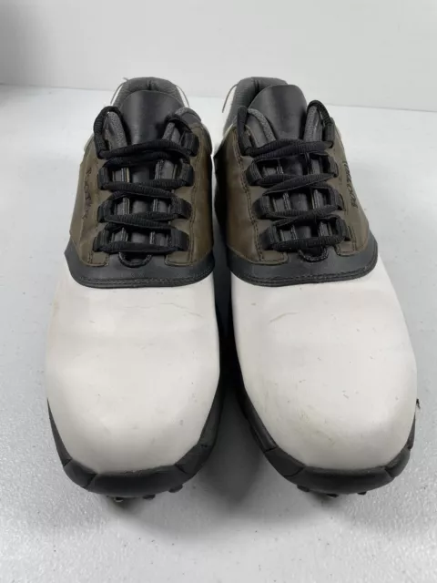 🔥 FOOTJOY • Men's Saddle Golf Cleats Shoes • White & Brown • 45516 • Sz ...