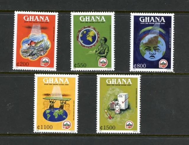 R2059 Ghana 1999 Sauver L'Ozone Couche 5v. MNH