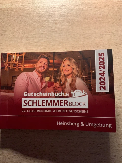 GUTSCHEINBUCH SCHLEMMERBLOCK 2025 EUR 15,00 - PicClick DE
