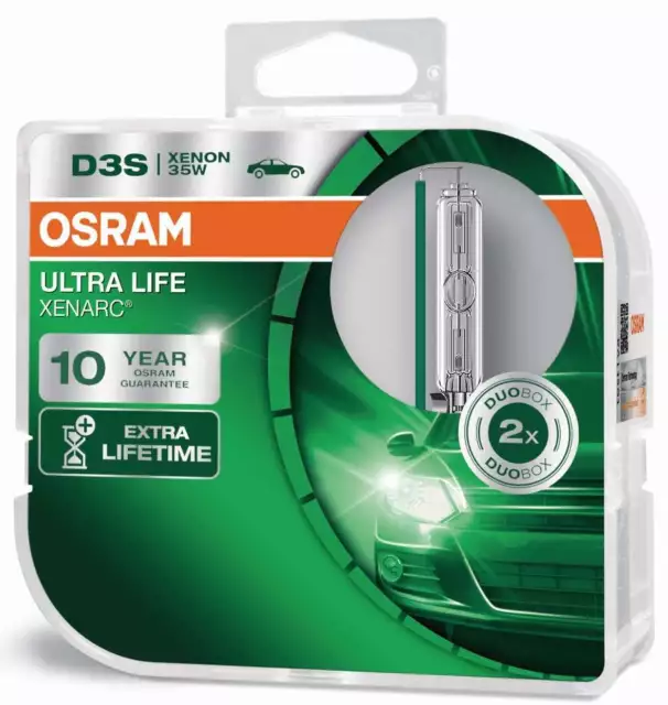 2x Osram D3S Xenon Lampes 35W PK32d-5 Ultra Life 10 Année Garantie au Xénon