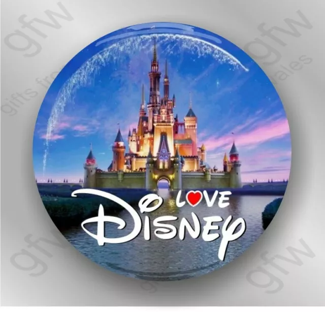 Love Disney - Large Button Badge - 58mm diam