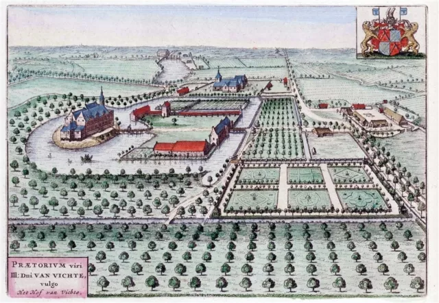 Reproduction plan ancien de Vichte 1649