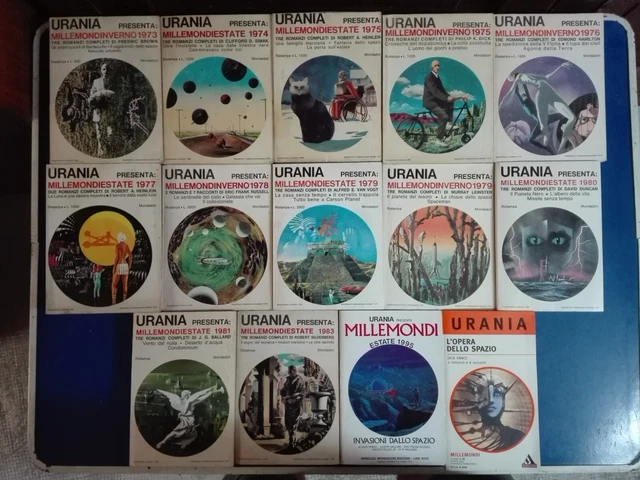 Lotto Blocco 14 libri URANIA MILLEMONDI estate inverno romanzi di fantascienza