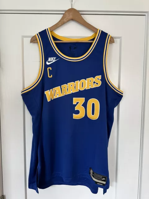 NIKE Golden State Warriors Stephen Curry Sz. 52 XL Authentic Swingman  Jersey NWT