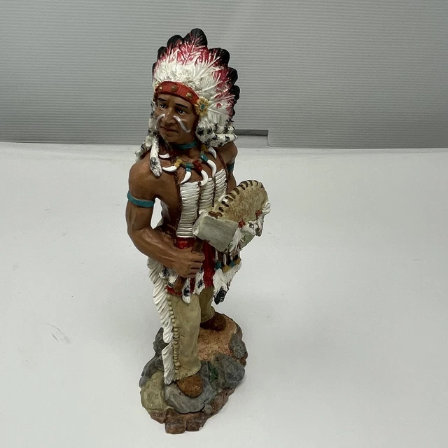 Counting Coup The First Americans Russ Berry #13853 8” Indian Ax Shield resin *+