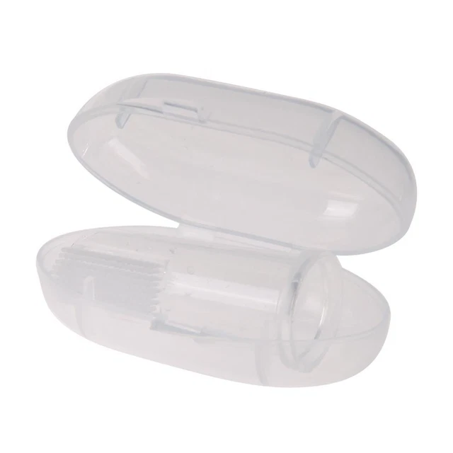Mascotas perro gato silicona dedo cepillo de dientes Oral Dental dientes cuidado