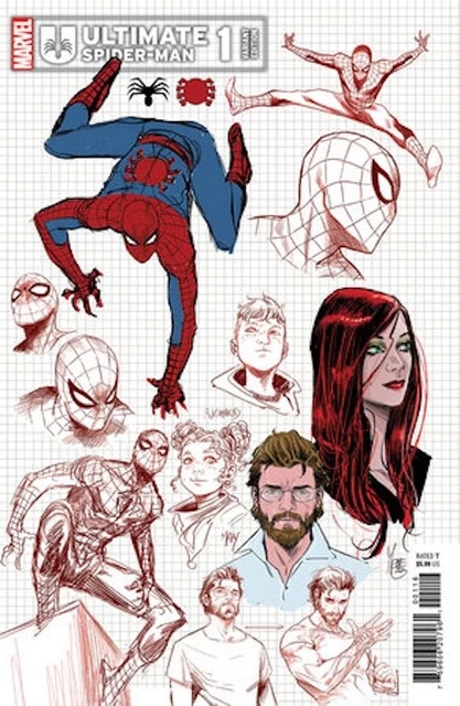 Ultimate Spider-Man 1 Marco Checchetto Design 1:10 Inc Var - Presale 1/10/24