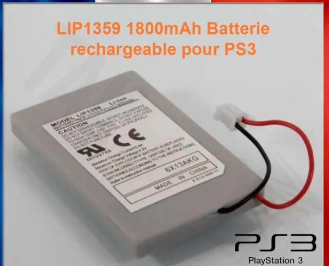 Batterie 1800mAh 3.7v Li-ion pour manette PS3 - Sony Controller Replacement