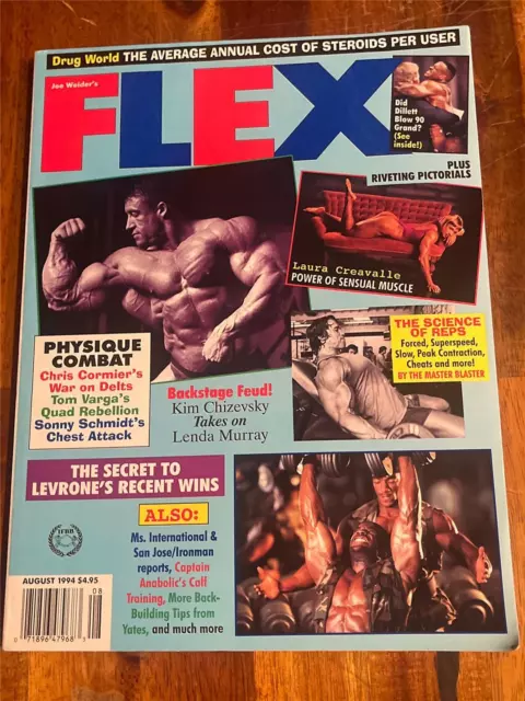 FLEX bodybuilding muscle magazine DORIAN YATES/Arnold Schwarzenegger 8-94