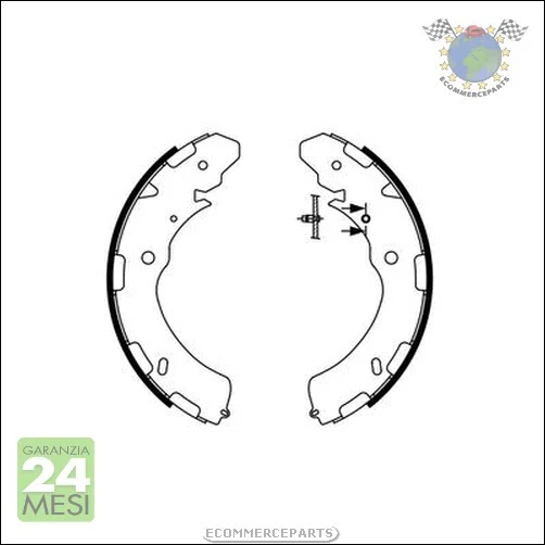Kit Ganasce Freno Bosch per MITSUBISHI L200 P