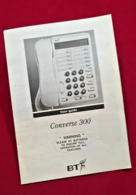 BT Converse 3000 Utilisateur Guide Brochure