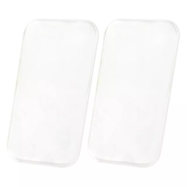 2x Clear Silicone Eyelash Extension Stand Pallet Pad Eye Lash Tray Holder Tool 2