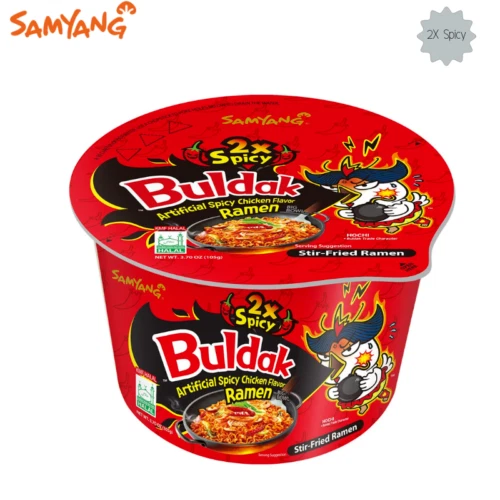 SAMYANG BULDAK 2X Korean Hot Spicy Chicken Ramen Noodle Large Bowl 105g