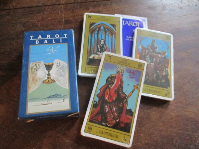 Rare Lot De 10 Jeux De Tarot + Cartes Magie Blanche - Éditions Fabbri Et De Vecchi