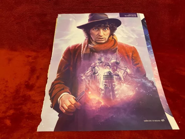 (Pada28) Picture Pin Up 11X9" Tom Baker Doctor Who
