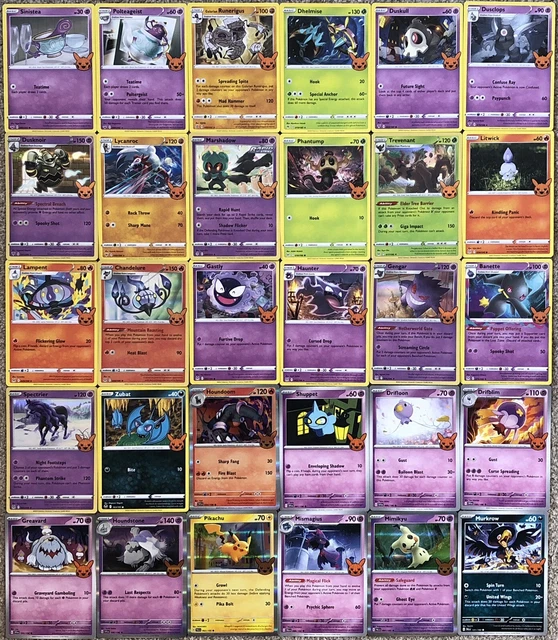 TRICK OR TRADE 2023 Complete Set 30 Card Bundle Pokemon Trading Card
