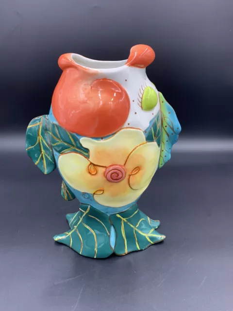 Open Mouth Fish Vase Diane 2005 Come Dream With Me KISSY FISH