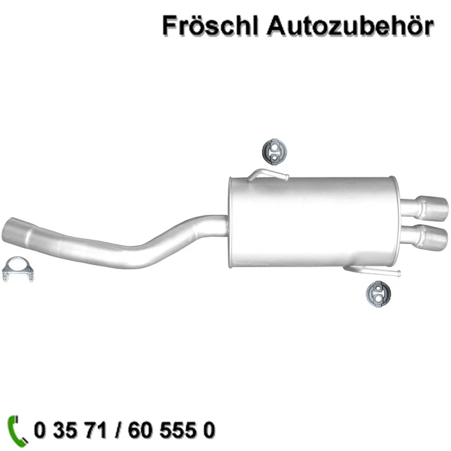 Endschalldämpfer Citroen C8 Endschalldämpfer Auspuff Endtopf Für