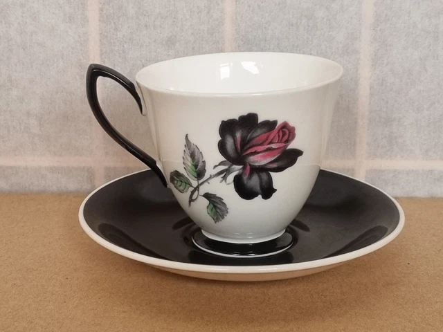Royal Albert Masquerade Cup And Black Saucer 3