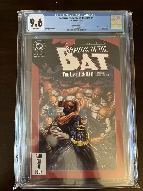 Batman: Shadow of the Bat #1 CGC 9.6 (Jun 1992, DC) 1st Zsasz & Jeremiah Arkham