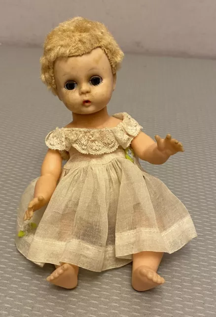 Madame Alexander Kins Little Genius Baby Doll 50s vintage original dress 7"