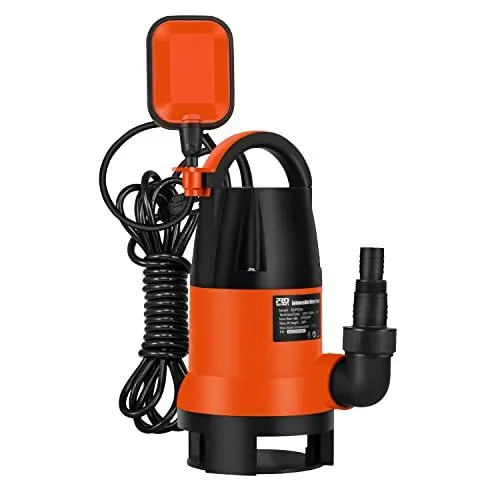 Sump Pump Prostormer 1HP 3700GPH Clean/Dirty Water Pump with Automatic Float ...