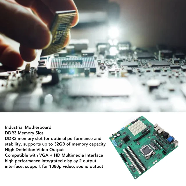 DESKTOP MOTHERBOARD INDUSTRIAL Motherboard DDR3 For Visual Inspection £ ...