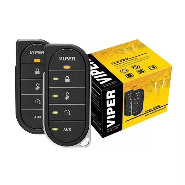 Viper 4806V 2 Way LED Car Remote Start 1 Mile Range 4806VB