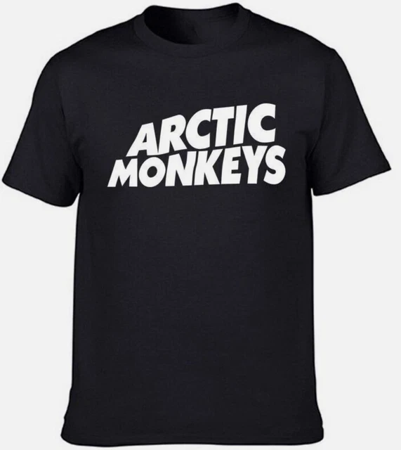 ARCTIC MONKEYS LOGO Short Sleeve Cotton Black All Size Shirt