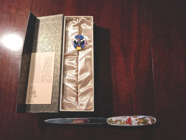 Closinette Dragon Letter Opener And Peking Opera Closinette Book Mark