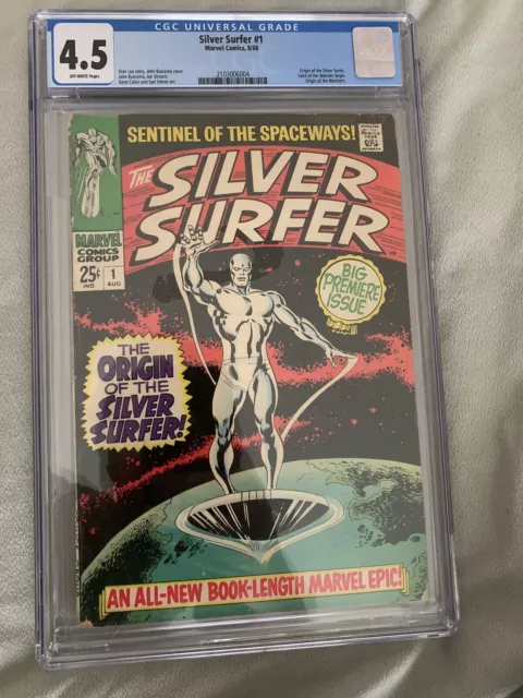 Silver Surfer #1 CGC 4.5 Marvel Comics 1968 Origin Of Silver Surfer